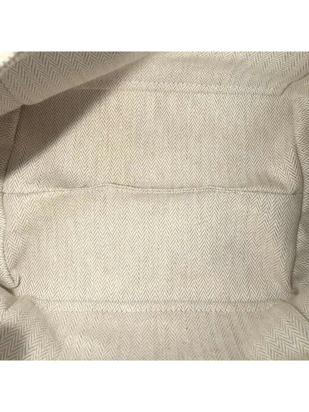 Hermes Handbag Brid-a-brac PM Pouch Toile Ash Beige White Silver Vintage
